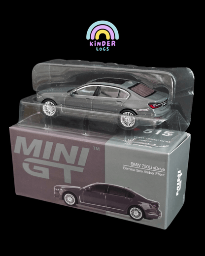 Mini GT BMW 750Li xDrive - Bernina Grey (Open Box) - Kinder Logs