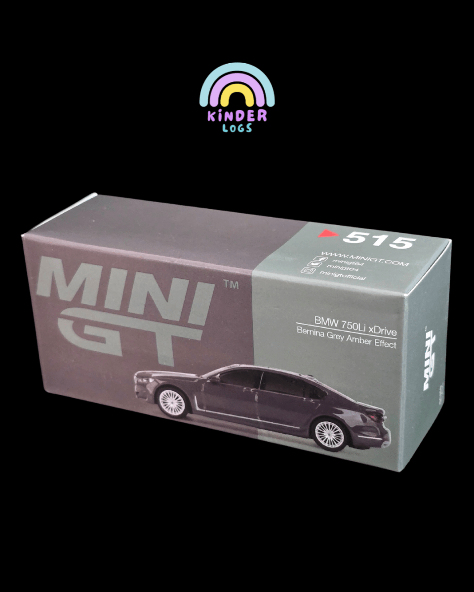 Mini GT BMW 750Li xDrive - Bernina Grey (Open Box) - Kinder Logs