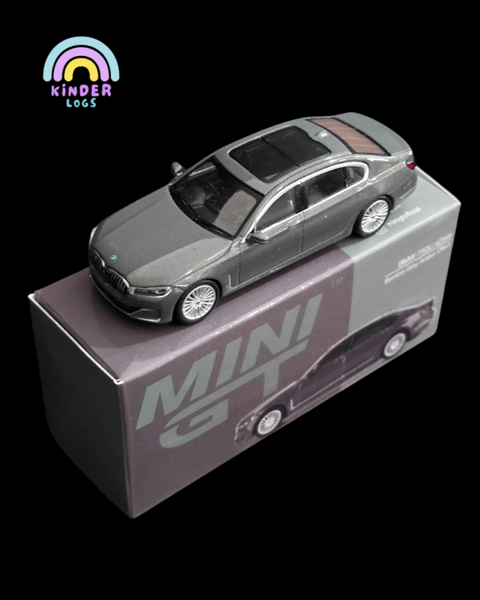 Mini GT BMW 750Li xDrive - Bernina Grey (Open Box) - Kinder Logs