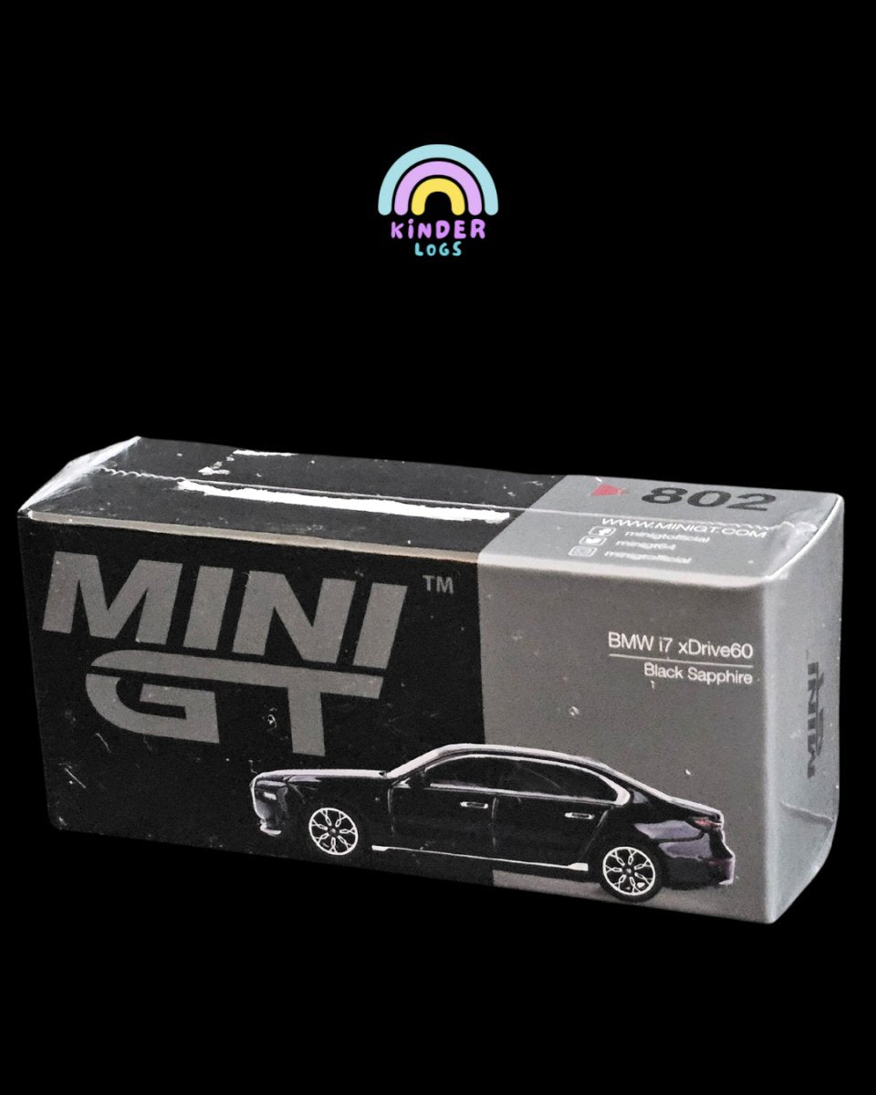 Mini GT BMW i7 xDrive60 (Black Sapphire) - Kinder Logs