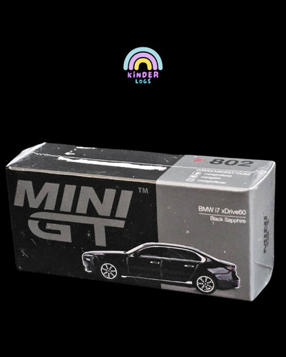 Mini GT BMW i7 xDrive60 (Black Sapphire) - Kinder Logs