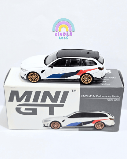 Mini GT BMW M3 M Performance Touring (Alpine White) - Open Box - Kinder Logs