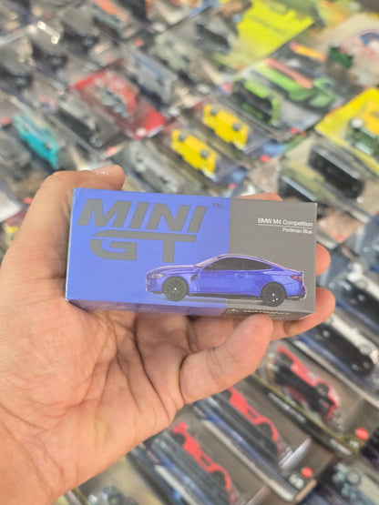 Mini GT BMW M4 Competition - Portimao Blue (Open Box) - Kinder Logs