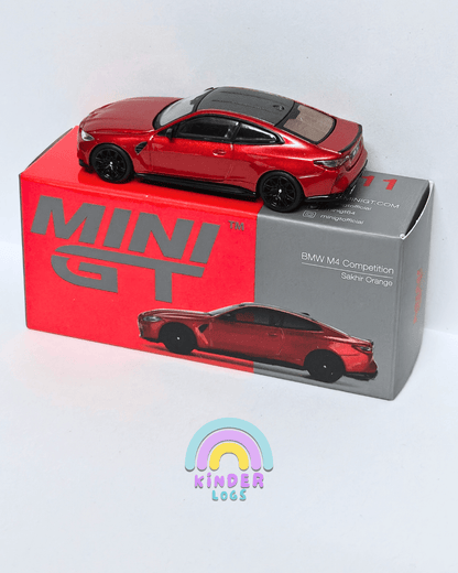 Mini GT BMW M4 Competition - Sakhir Orange (Open Box) - Kinder Logs
