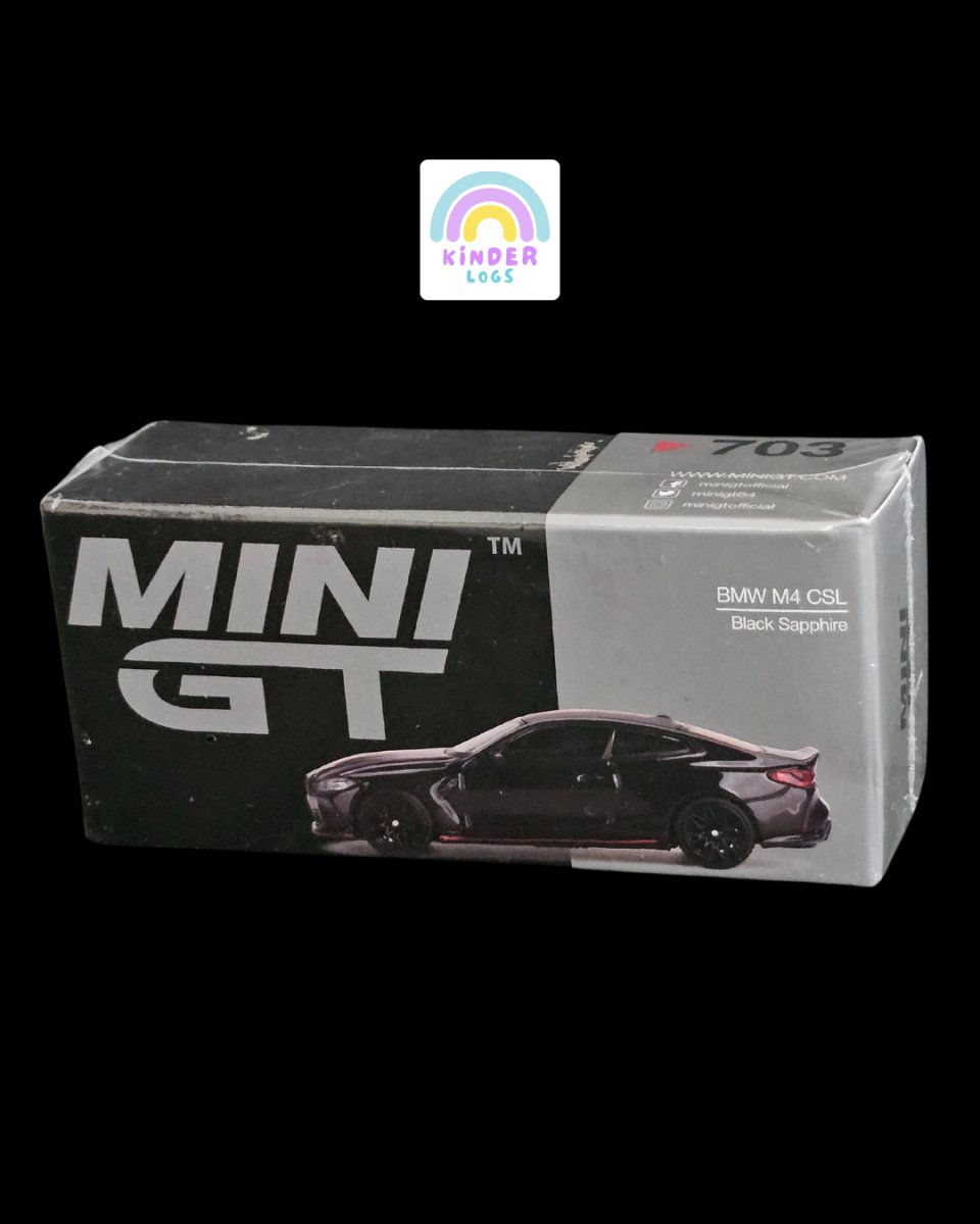 Mini GT BMW M4 CSL Black Sapphire - Kinder Logs