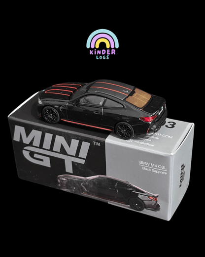 Mini GT BMW M4 CSL Black Sapphire (Open Box) - Kinder Logs