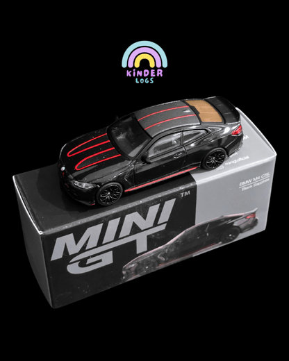 Mini GT BMW M4 CSL Black Sapphire (Open Box) - Kinder Logs