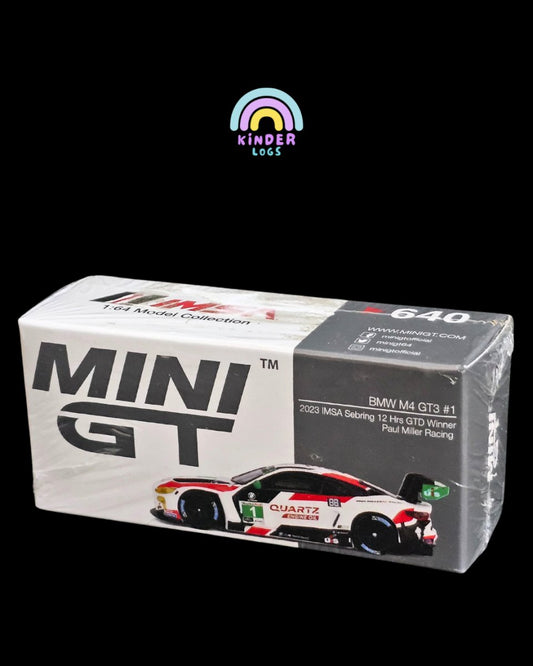 Mini GT BMW M4 GT3 #1 (Paul Miller Racing) - Kinder Logs