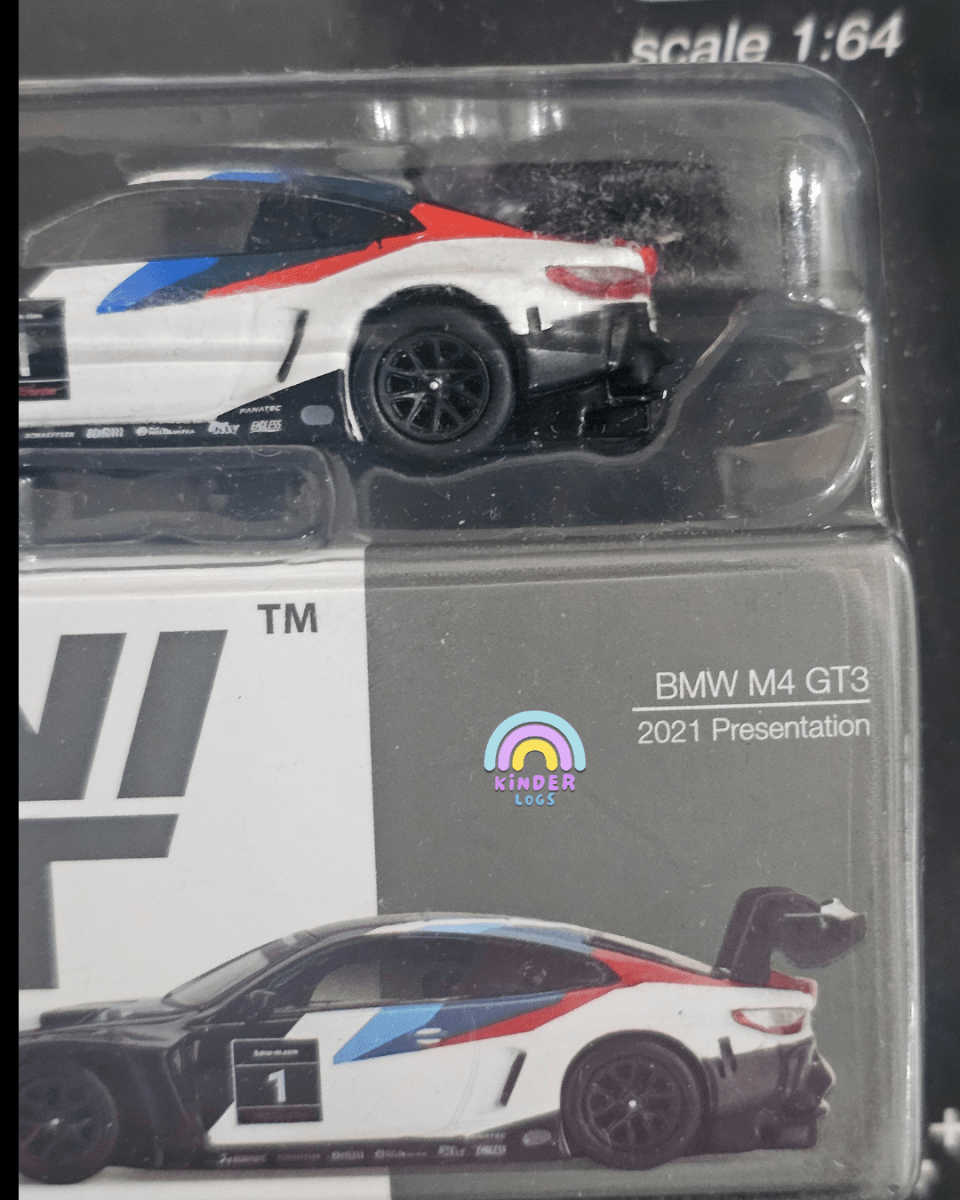 Mini GT BMW M4 GT3 (2021 Presentation) - Mijo Exclusives Limited Edition - Kinder Logs