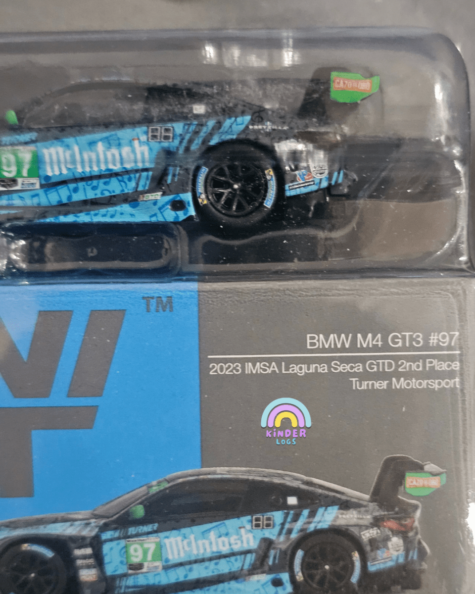 Mini GT BMW M4 GT3 #97 Turner Motorsport (Blister Pack) - Kinder Logs