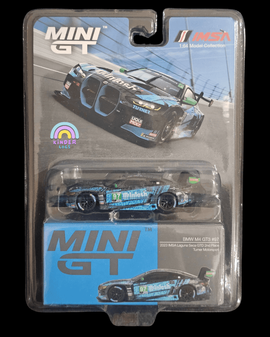 Mini GT BMW M4 GT3 #97 Turner Motorsport (Blister Pack) - Kinder Logs