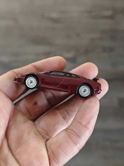 Mini GT Bugatti EB110 GT - Dark Red (Open Box) - Kinder Logs