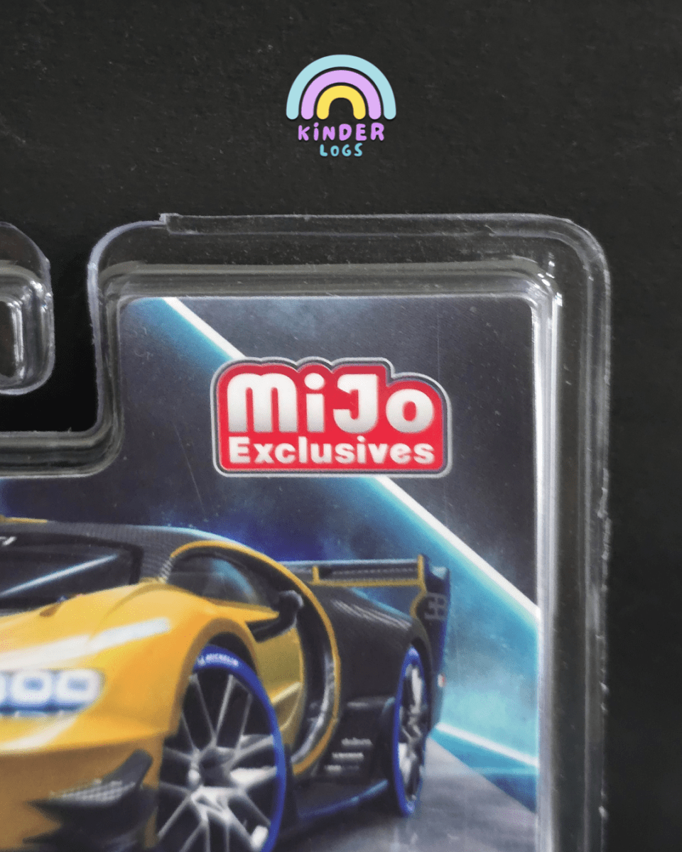 Mini GT Bugatti Vision Gran Turismo - Yellow - Mijo Exclusives - Kinder Logs