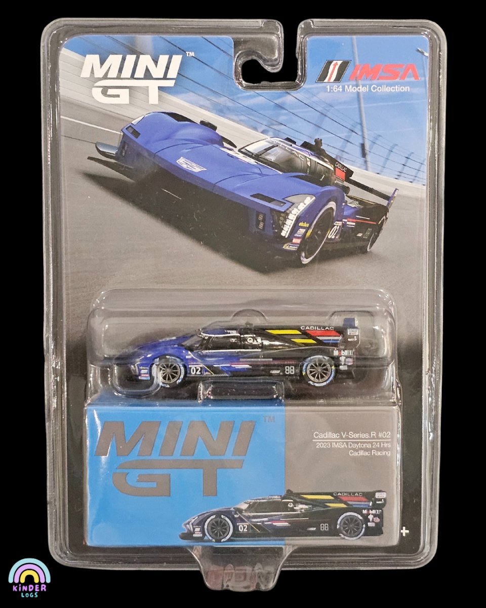 Mini GT Cadillac V - Series.R #02 (2023 IMSA Daytona) - Kinder Logs