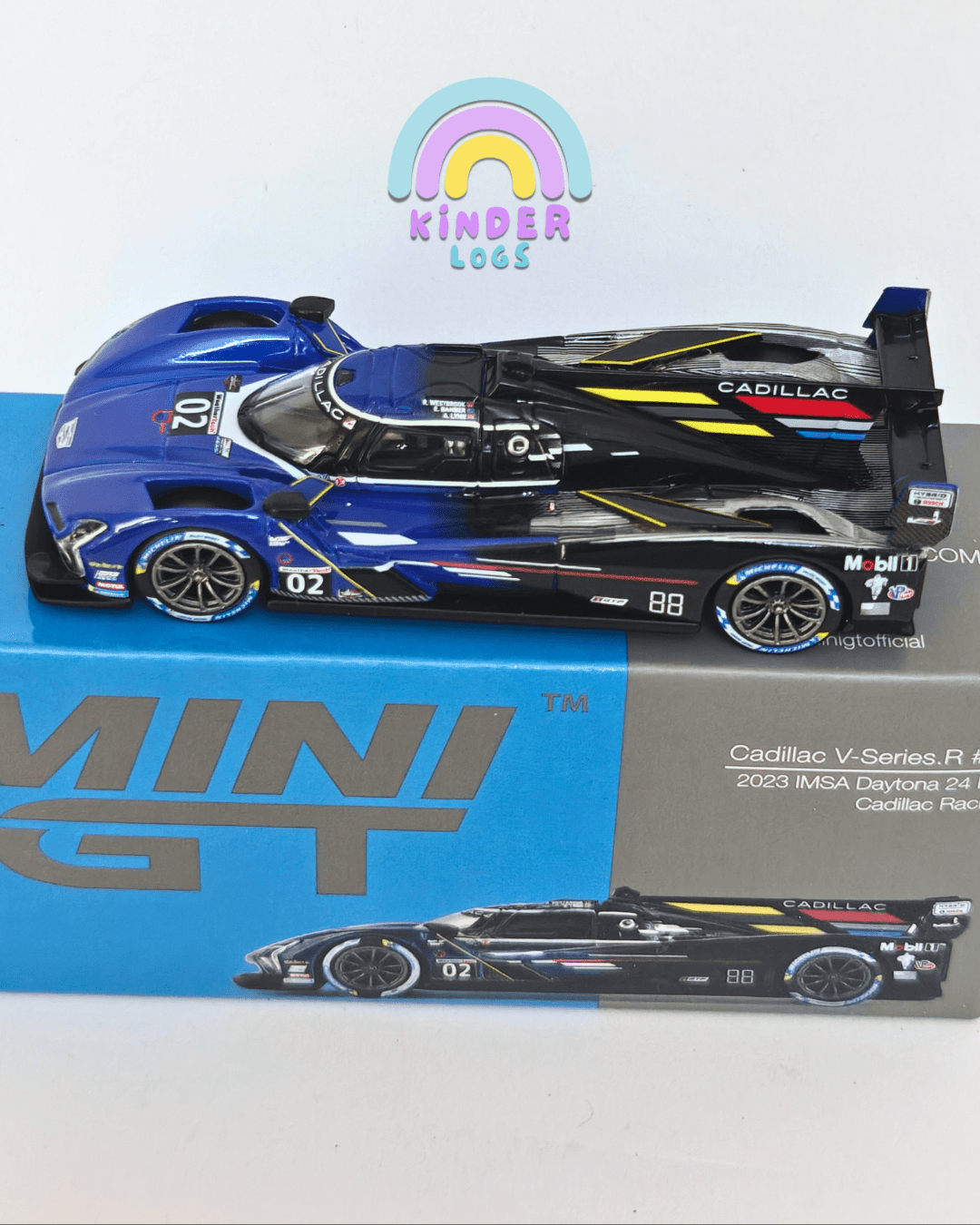 Mini GT Cadillac V - Series.R 02 - 2023 IMSA Daytona (Open Box) - Kinder Logs
