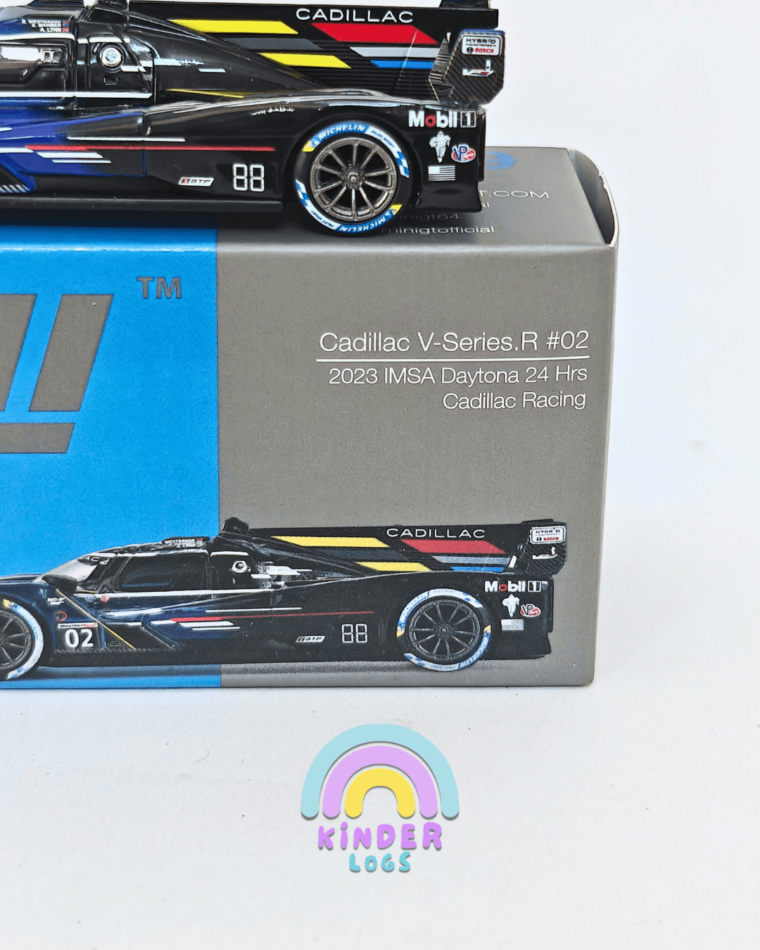 Mini GT Cadillac V - Series.R 02 - 2023 IMSA Daytona (Open Box) - Kinder Logs