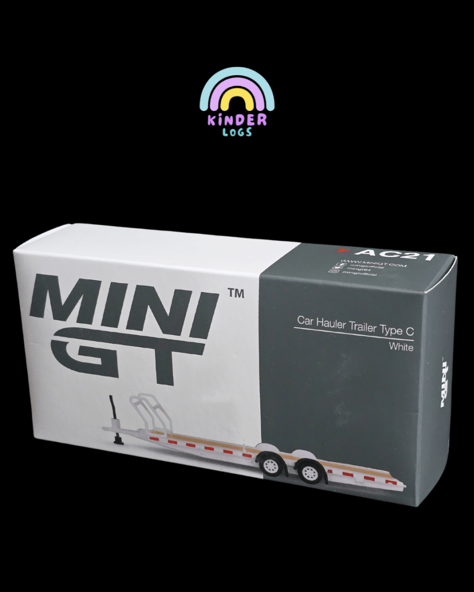 Mini GT Car Hauler Trailer Type C - White (Open Box) - Kinder Logs