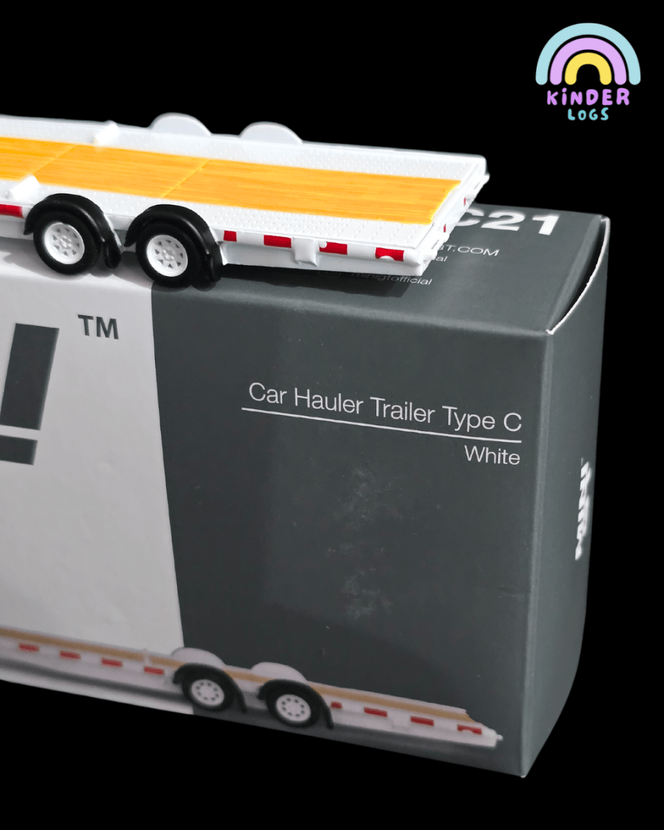 Mini GT Car Hauler Trailer Type C - White (Open Box) - Kinder Logs