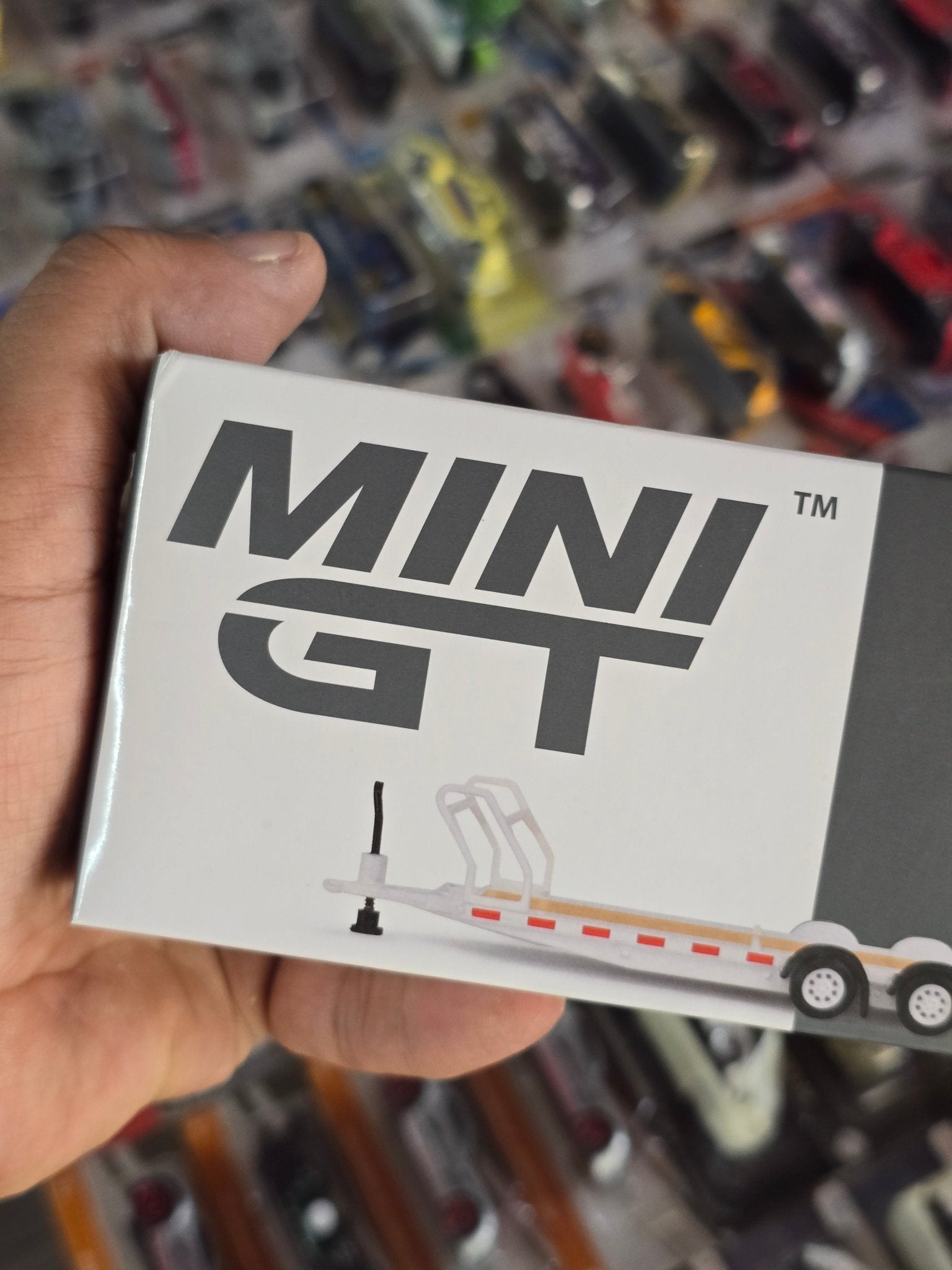 Mini GT Car Hauler Trailer Type C - White (Open Box) - Kinder Logs