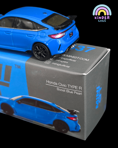 Mini GT Honda Civic Type R - Boost Blue Pearl (Open Box) - Kinder Logs