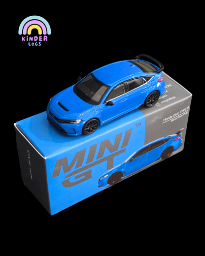 Mini GT Honda Civic Type R - Boost Blue Pearl (Open Box) - Kinder Logs