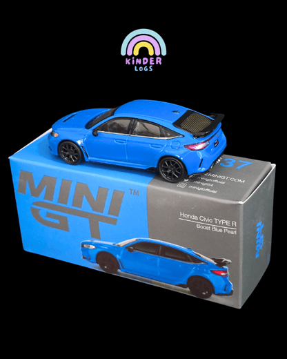 Mini GT Honda Civic Type R - Boost Blue Pearl (Open Box) - Kinder Logs