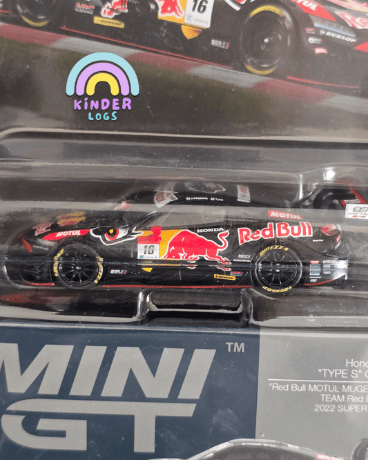 Mini GT Honda NSX - GT "Type S" GT500 16 'Red Bull' 'Motul' 'Mugen' - Kinder Logs