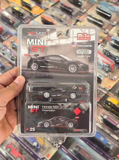 Mini GT Honda NSX GT3 Presentation - USA Exclusive - Mijo Exclusives - Kinder Logs