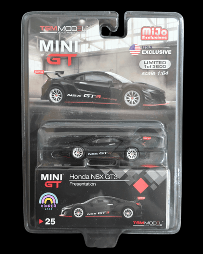 Mini GT Honda NSX GT3 Presentation - USA Exclusive - Mijo Exclusives - Kinder Logs