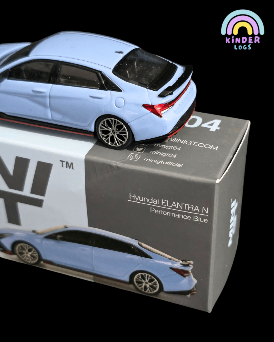 Mini GT Hyundai Elantra N - Performance Blue (Open Box) - Kinder Logs