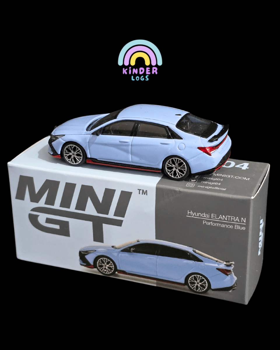 Mini GT Hyundai Elantra N - Performance Blue (Open Box) - Kinder Logs