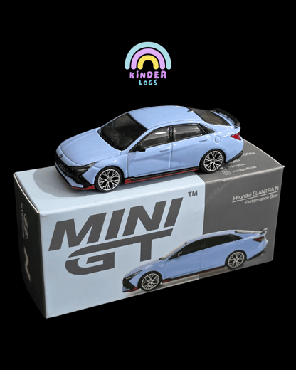 Mini GT Hyundai Elantra N - Performance Blue (Open Box) - Kinder Logs