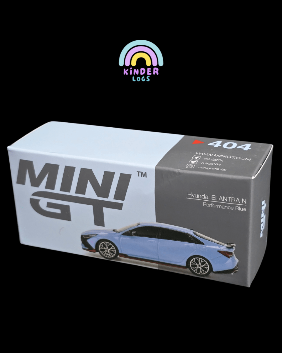 Mini GT Hyundai Elantra N - Performance Blue (Open Box) - Kinder Logs