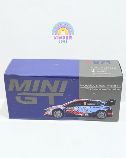 Mini GT Hyundai i20 N Rally1 Hybrid 11 (Broken Spoiler) - Kinder Logs