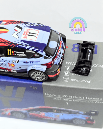 Mini GT Hyundai i20 N Rally1 Hybrid 11 (Broken Spoiler) - Kinder Logs