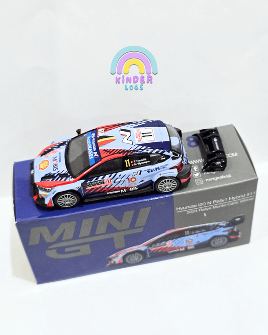 Mini GT Hyundai i20 N Rally1 Hybrid 11 (Broken Spoiler) - Kinder Logs