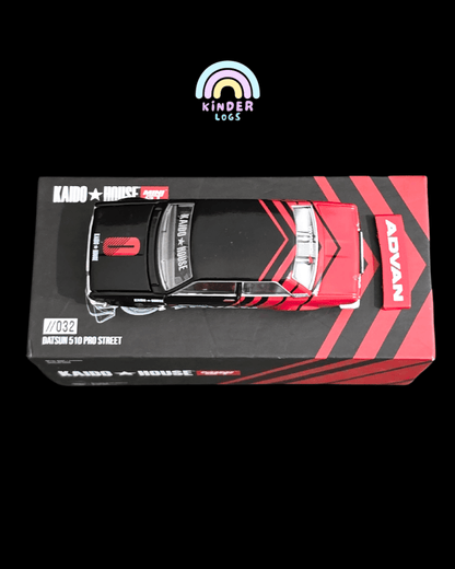 Mini GT Kaido Datsun 510 Pro Street Advan 032 - Broken Spoiler (Open Box) - Kinder Logs