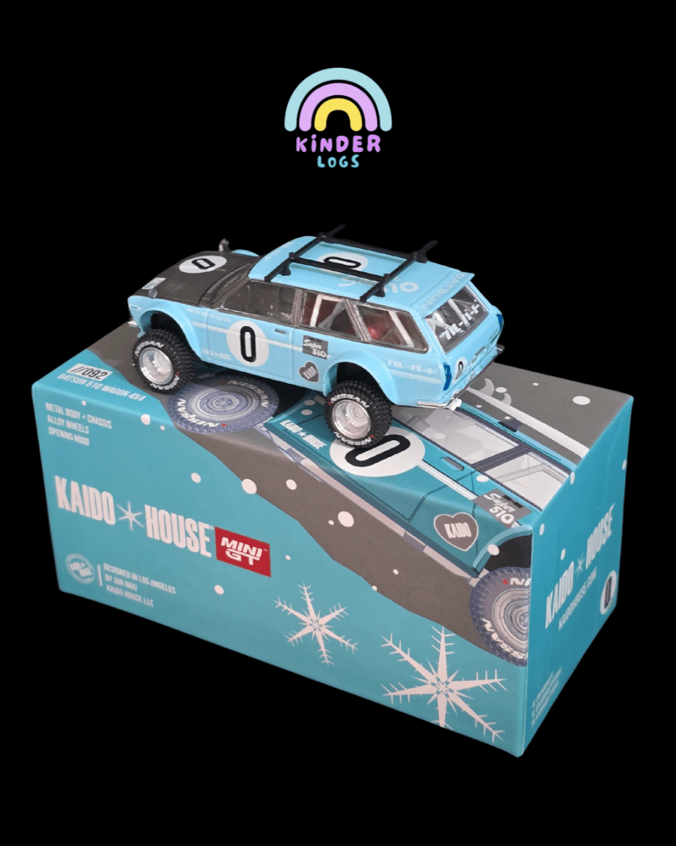 Mini GT Kaido Datsun 510 Wagon 4x4 - 092 (Open Box) - Kinder Logs