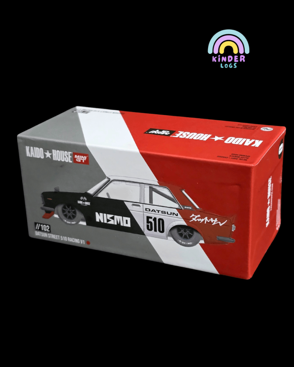 Mini GT Kaido Datsun Street 510 Racing V1 (Open Box) - Kinder Logs