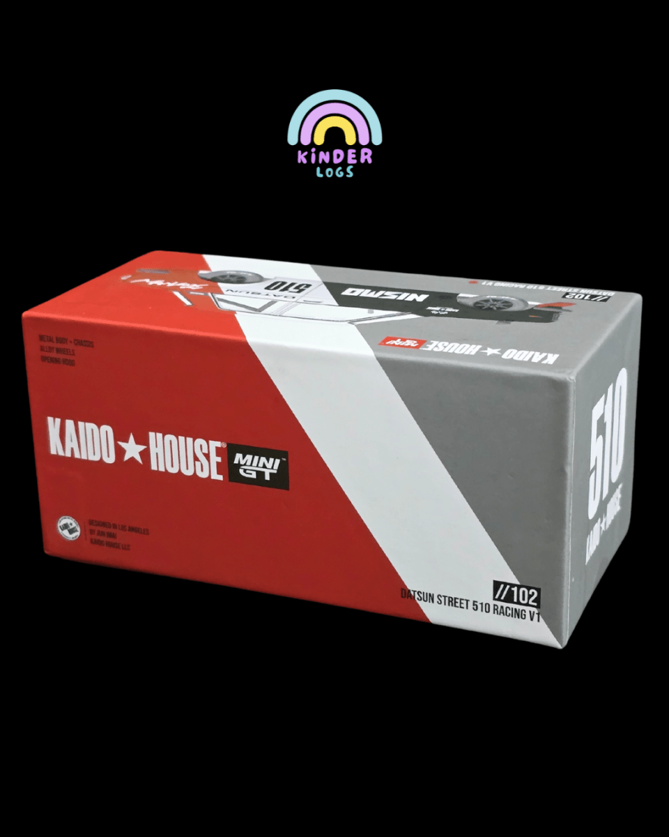 Mini GT Kaido Datsun Street 510 Racing V1 (Open Box) - Kinder Logs