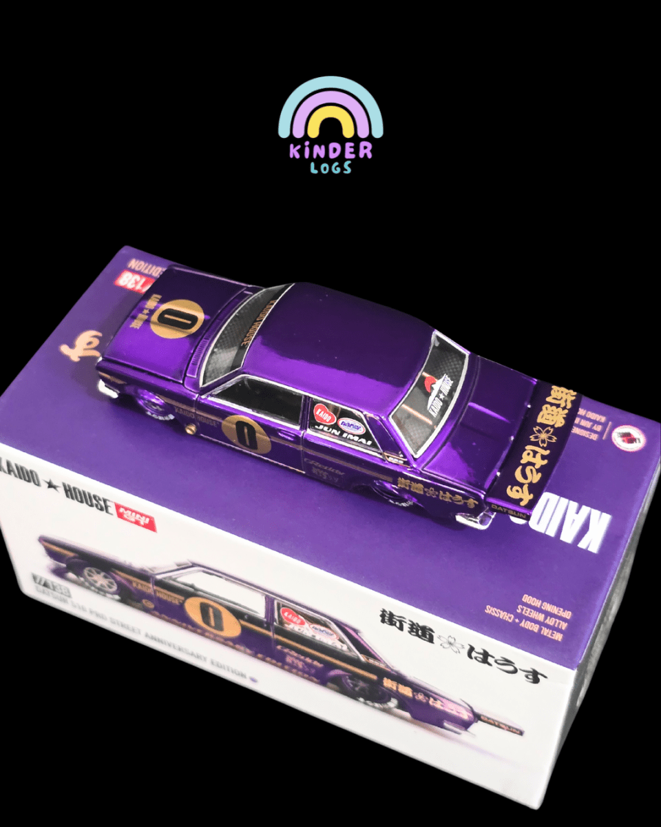Mini GT Kaido House Datsun 510 Pro Street Anniversary Edition (Uncarded) - Kinder Logs