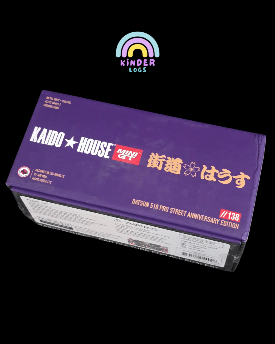Mini GT Kaido House Datsun 510 Pro Street Anniversary Edition (Uncarded) - Kinder Logs
