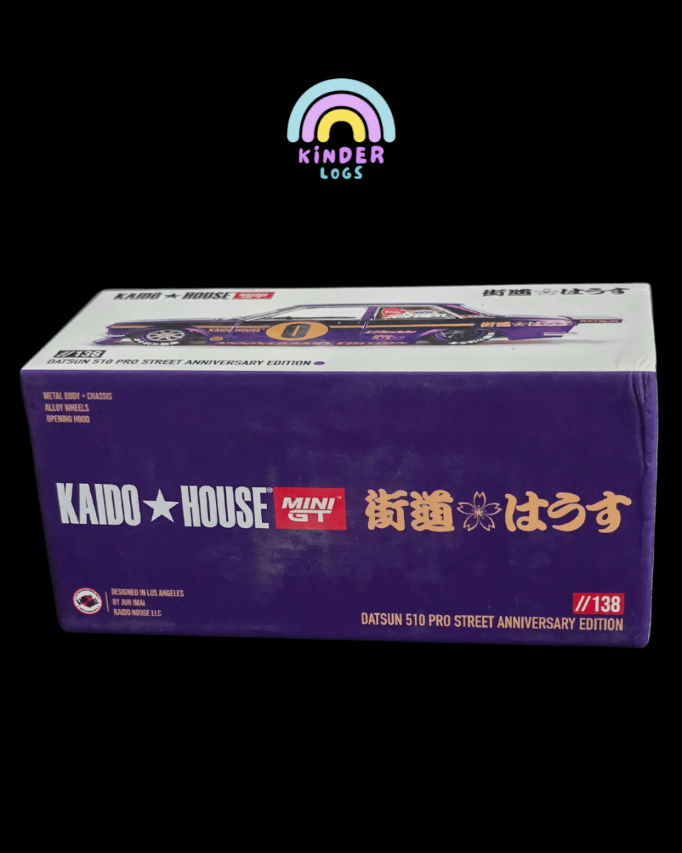 Mini GT Kaido House Datsun 510 Pro Street Anniversary Edition (Uncarded) - Kinder Logs