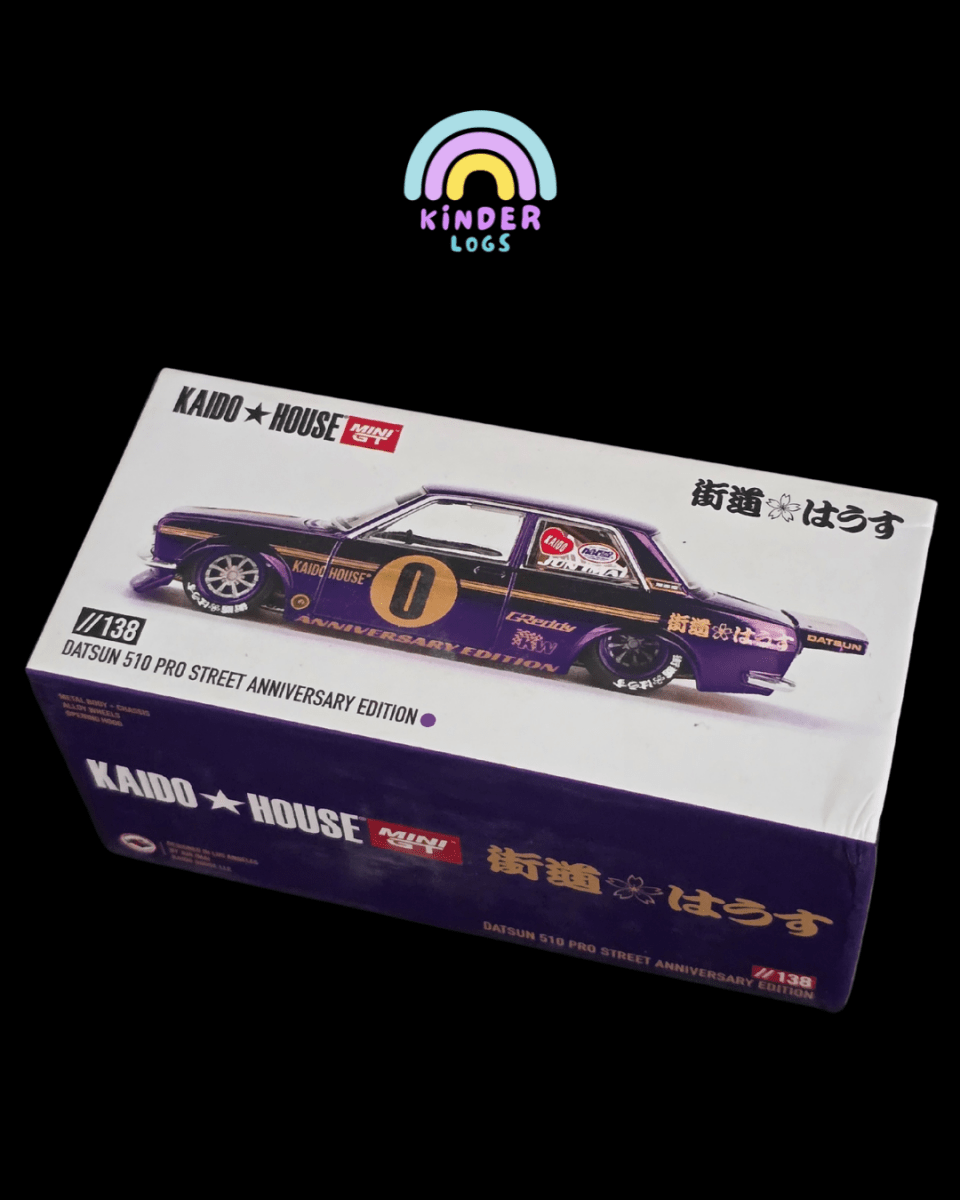 Mini GT Kaido House Datsun 510 Pro Street Anniversary Edition (Uncarded) - Kinder Logs