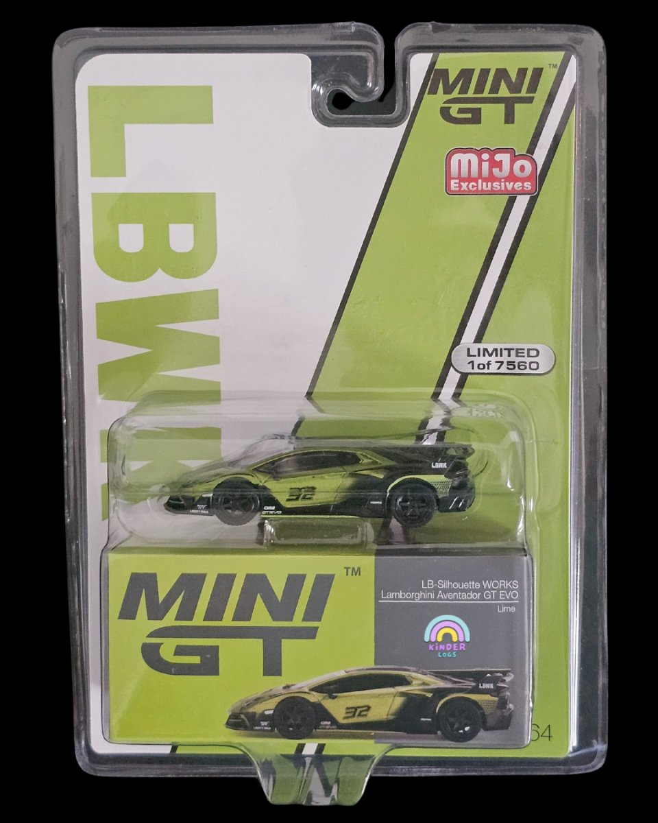 Mini GT Lamborghini Aventador GT EVO LB - Silhouette Works - Kinder Logs