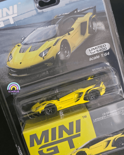 Mini GT Lamborghini Aventador GT EVO LB - Silhouette Works - Mijo Exclusives - Kinder Logs