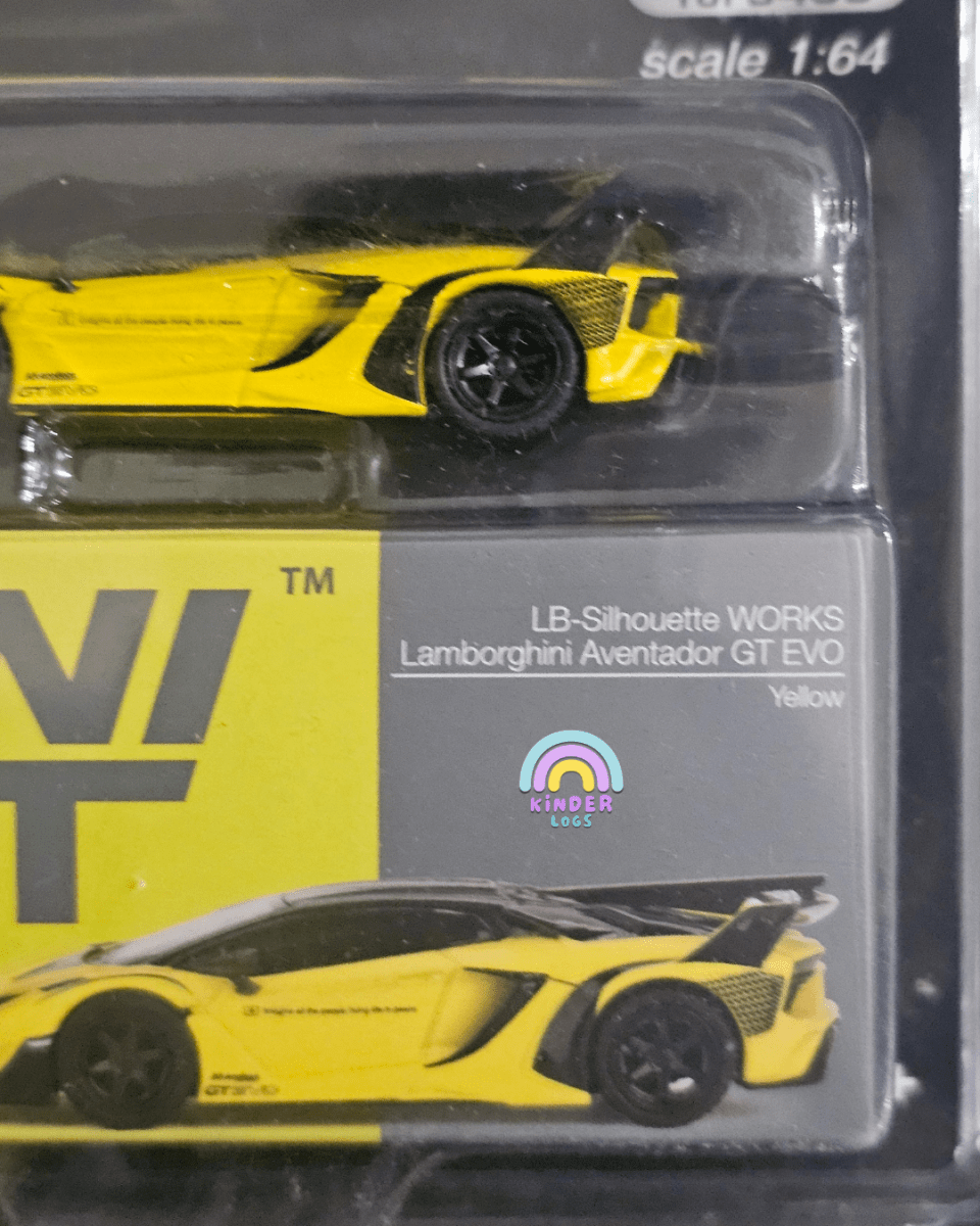 Mini GT Lamborghini Aventador GT EVO LB - Silhouette Works - Mijo Exclusives - Kinder Logs