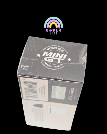 Mini GT Lamborghini Aventador SVJ 63 - Bianco Asopo (Sealed Box) - Kinder Logs