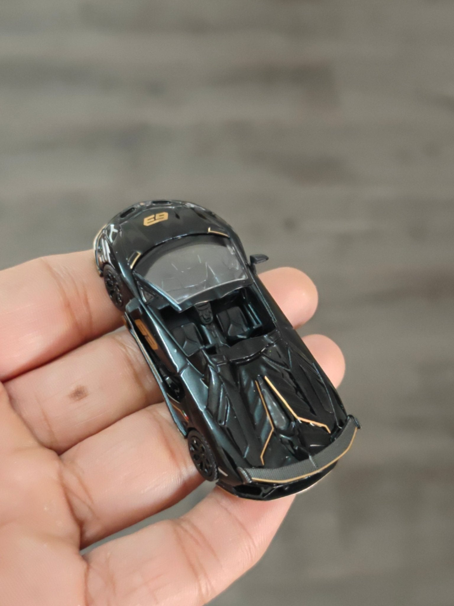 Mini GT Lamborghini Aventador SVJ 63 Roadster - Nero Aldebaran (Open Box) - Kinder Logs