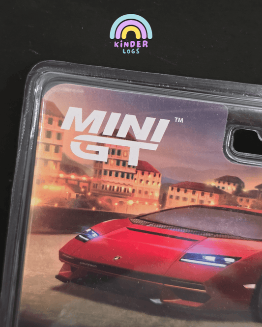 Mini GT Lamborghini Countach LPI 800 - 4 - Rosso Mars - Mijo Exclusives - Kinder Logs